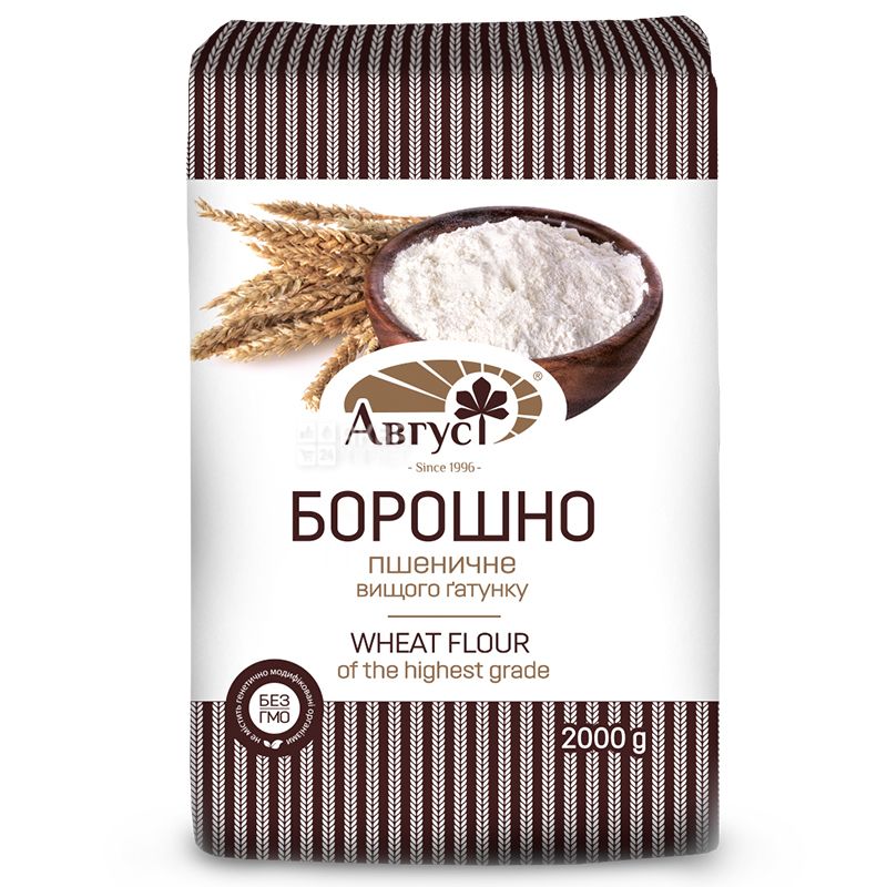 Buy August, 2 kg, Flour, Wheat with delivery, price and review in