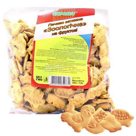 Healthy, 300 g, Biscuits, Zoological on fructose