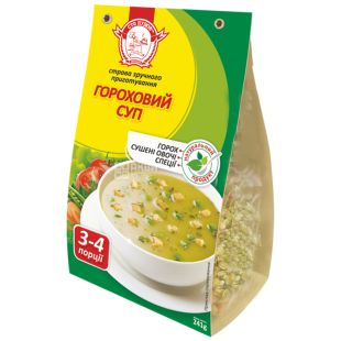 Сто пудов, 241 г, Суп гороховий