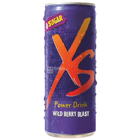 XS Power Drink, Wild Berry, 0,25 л, Напій енергетичний ІксЕс, Лісові Ягоди