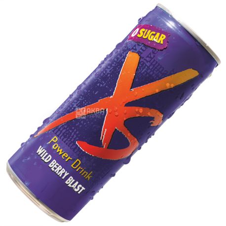 XS Power Drink, Wild Berry, 0,25 л, Напій енергетичний ІксЕс, Лісові Ягоди