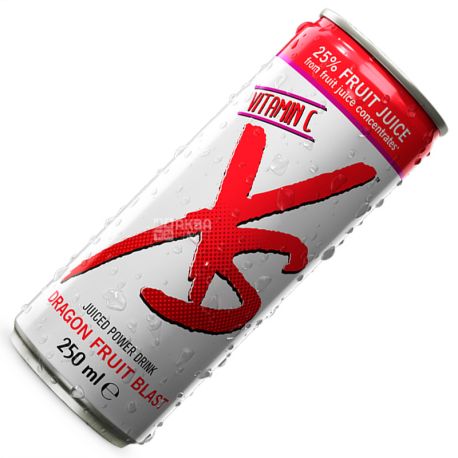 XS Power Drink, Dragon Fruit, 0,25 л, Напиток энергетический ИксЭс Драгон Фрут, Питахайя
