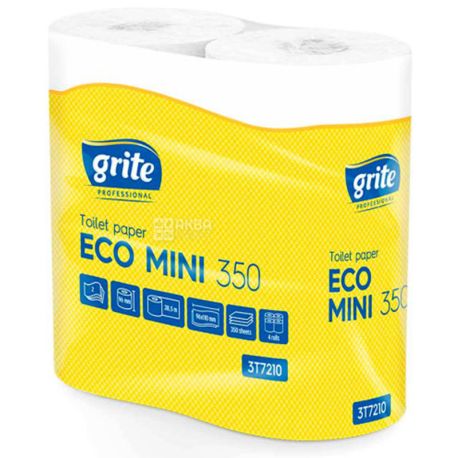 Grite, 4 rolls, Toilet paper, Eko mini, Dual Layer