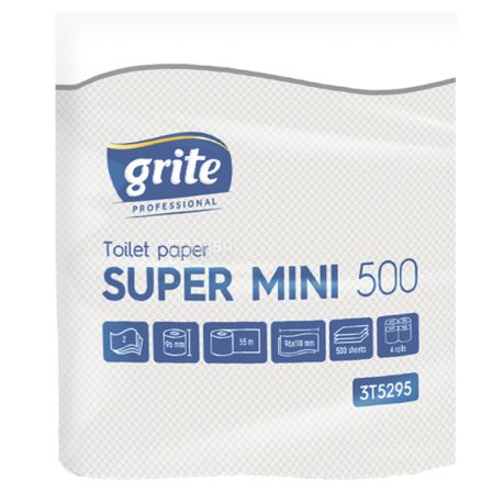 Grite Super Mini, 4 рул., Туалетная бумага Грите Супер Мини, 2-х слойная