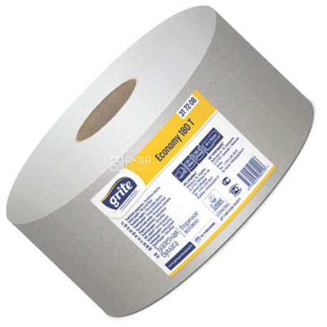 Grite Jumbo Econom 180, 1 рул., Туалетная бумага Грите Джамбо Эконом, 1-слойная