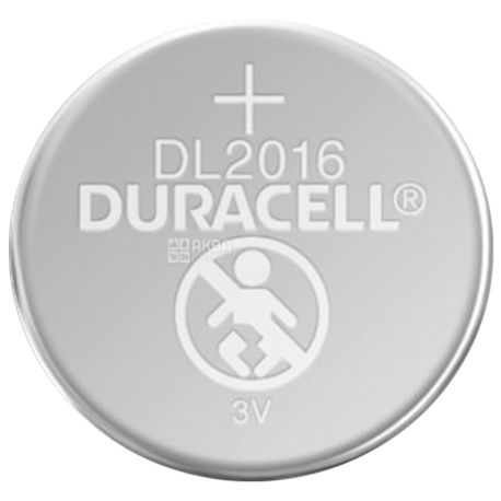 Duracell, 1 шт., Батарейки, Таблетного типу, 2016