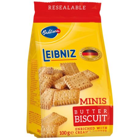 Leibniz, 100 г, Печенье, Сливочное, Minis batter