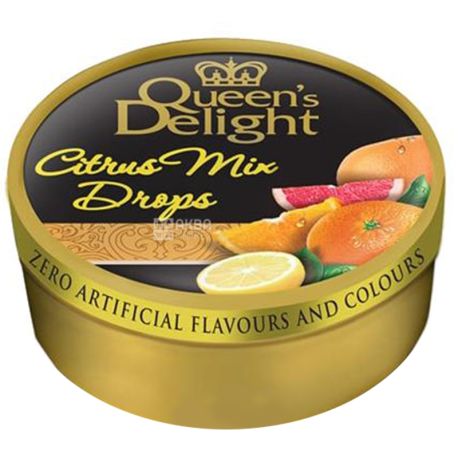 Queen's Delight, 150 g, Lollipops, Citrus Mix