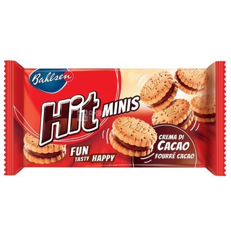 Hit, 130 г, Печиво, Какао крем, Minis