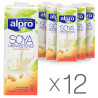 Alpro, Soya Unsweetened, Упаковка 12 шт. по 1 л, Алпро, Соевое молоко, без сахара и лактозы, витаминизированное