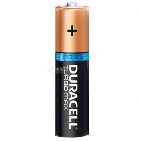 Duracell, 3 + 1 pcs., AAA, Batteries, Turbo Max