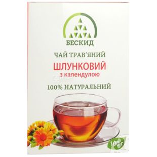Бескид, Желудочный, 100 г, Чай травяной, с календулой