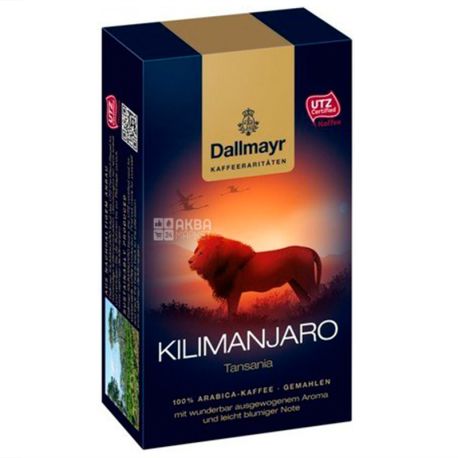 Dallmayr Kilimanjaro, ground coffee, 250 g, vacuum-packed