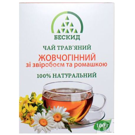 Beskid, 100 g, Herbal tea, Choleretic, With hypericum and chamomile