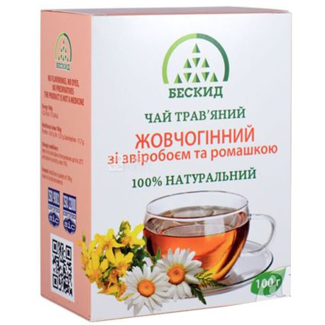 Beskid, 100 g, Herbal tea, Choleretic, With hypericum and chamomile