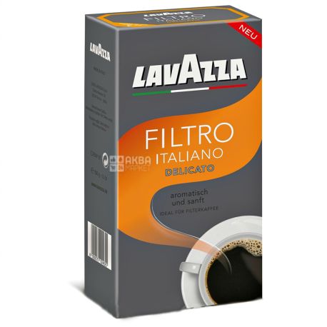 Lavazza, Filtro Italiano Delicato, 500 г, Кофе Лавацца, Филтро Итальяно Деликато, средней обжарки, молотый
