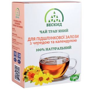 Бескид, Для поджелудочной железы, 100 г, Чай травяной, с чередой и календулой