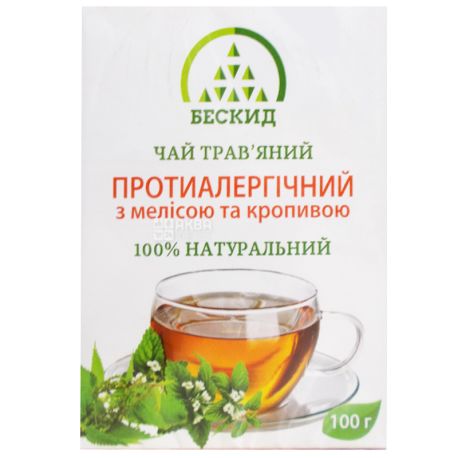 Beskid, 100 g, Herbal Tea, Antiallergic, With Melissa and Nettle