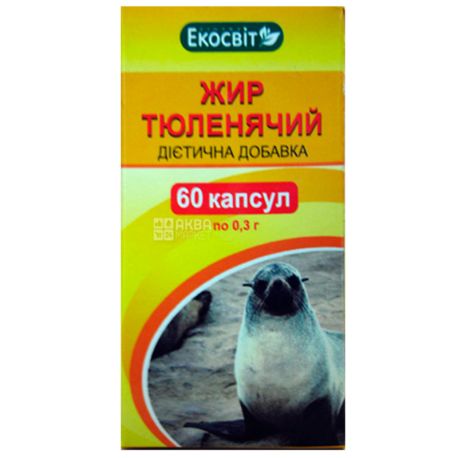 Ekosvit Oil Fat seal, 60 cap. 0.3 g, to improve fat metabolism