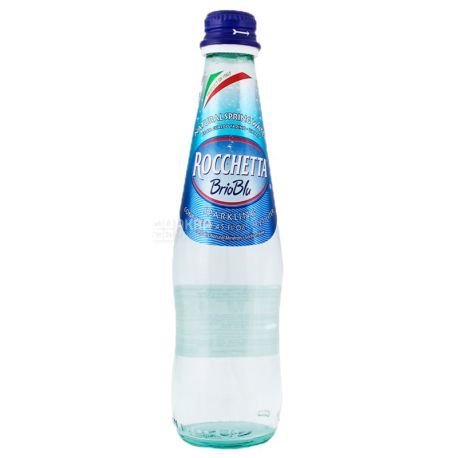 Rocchetta Brio Blu, 0,5 л, Упаковка 24 шт., Рочетта Брио Блю, Вода минеральная газированная, стекло