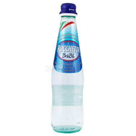 Rocchetta Brio Blu, 0,5 л, Упаковка 24 шт., Рочетта Бріо Блю, Вода мінеральна газована, скло