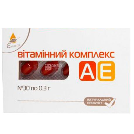 Екосвіт Ойл Вітамінний комплекс АЕ, 30 кап. по 0,3 г, Для профілактики вірусних захворювань