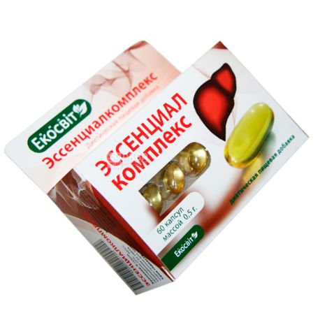 Ekosvit Oil Essensialkompleks, 60 cap. 0.5 g, for the health of your liver