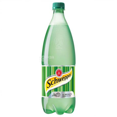 Schweppes, Classic Mojito, 1 л, Швепс, Классический Мохито, Вода сладкая, с соком лайма, ПЭТ