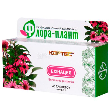 Флора-плант Ехінацея, 40 піг. по 0,5 г, Для покращення імунітету