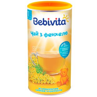 Bebivita, Фенхель, 200 г, Чай Бебивита, детский с фенхеля, тубус