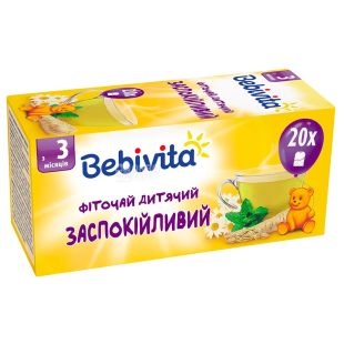 Bebivita, Успокоительный, 20 пак., Чай Бебивита, детский с травами