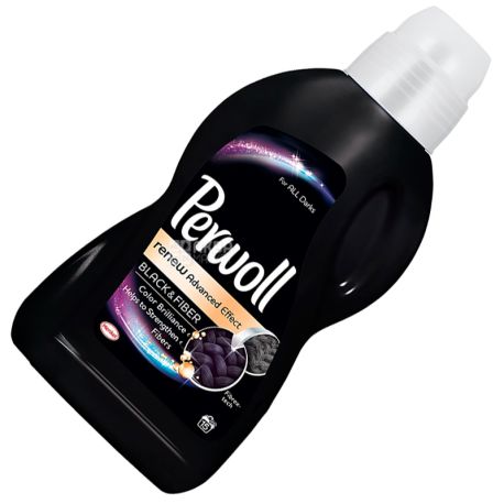 Perwoll, Black and Fiber, 0,9 л, Средство для стирки темных тканей