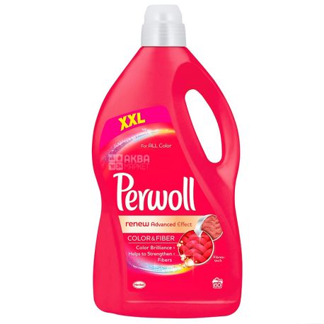 Perwoll, Color and Fiber, 3,6 л, Средство для стирки цветных вещей