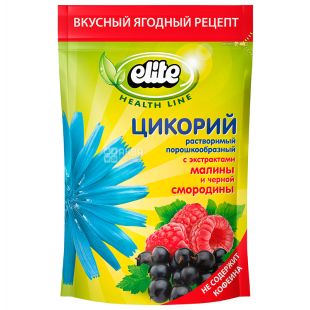 Elite, 100 г, Цикорий, С экстрактами малины и черной смородины, Растворимый, м/у