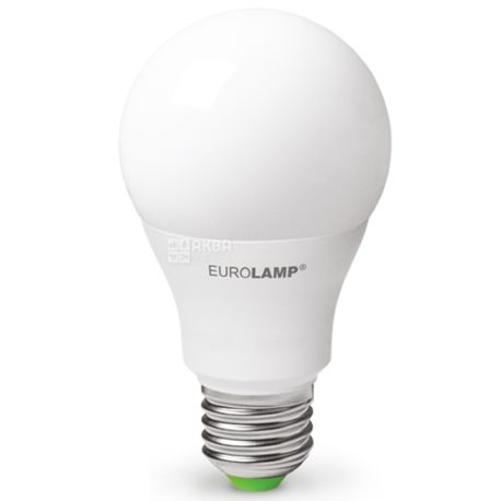 EUROLAMP, 10 W, E27, LED Light Bulb, ECO, 6500K (neutral), A60, Matte