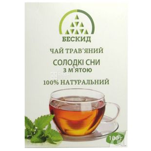 Бескид,  Сладкие сны, 100 г, Чай травяной, с мятой