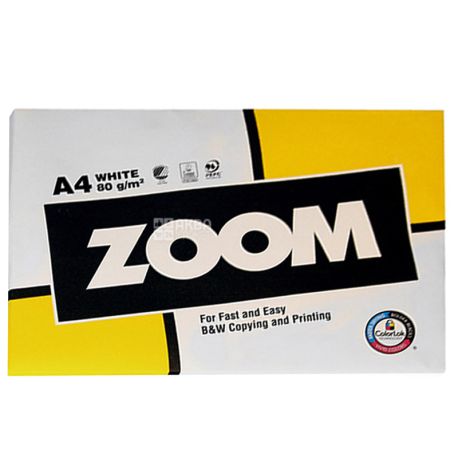 Zoom Бумага А4, 500 л, Класc С, 80г/м2
