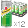 Schweppes Classic Mojito Упаковка 12 шт. х 0,33 л, Напиток газированный Классическое мохито с соком Лайма, Швепс, ж/б