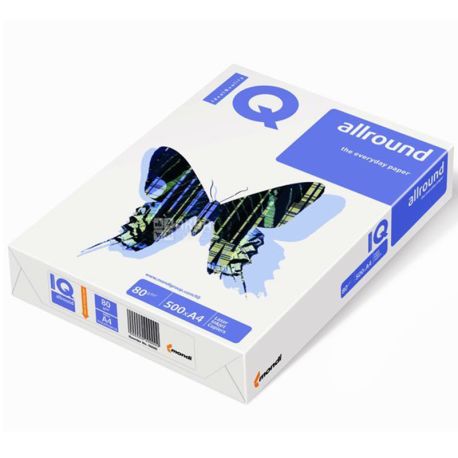 IQ Allround A4 Paper, 500 liters, Class C, 80g / m2