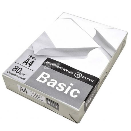 IP Basic, 500 л, Папір А4, Клас С, 80г/м2