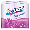 Selpak Perfumed, 8 рул., Туалетний папір Селпак Перфомд, Лаванда, 3-х шаровий