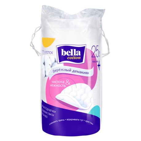 Bella, 25 pcs., Cosmetic cotton pads