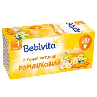 Bebivita, Ромашка, 20 пак., Чай Бебивита, детский с ромашки