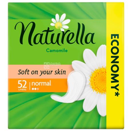 Naturella, Normal Trio Camomile, 52 шт., Прокладки ежедневные