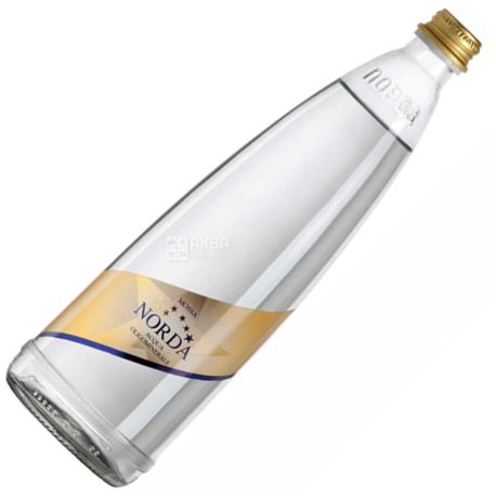 Norda, 0.75 L, Mineral water, Carbonated, Glass, glass