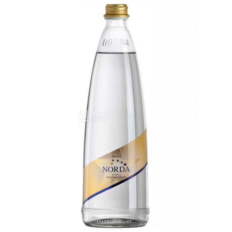 Norda, 0.75 L, Mineral water, Carbonated, Glass, glass