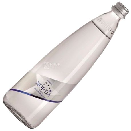 Norda, 0.75 L, Mineral water, Still, Glass, glass