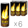 Burn Lemon Ice, упаковка 6 шт. по 0,25 л, Напиток энергетический Бёрн Лимон Айс