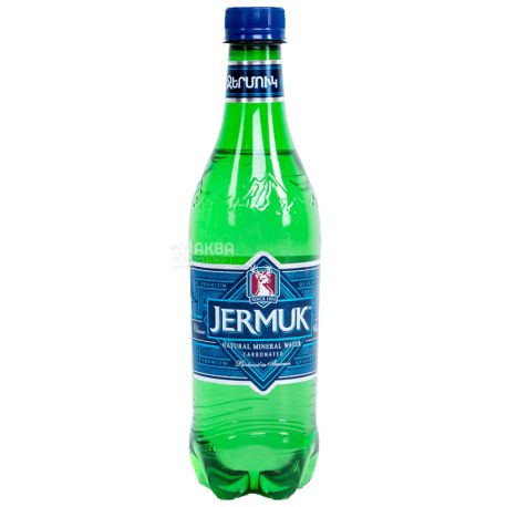 Джермук, 0,5 л, Упаковка 12 шт., Вода мінеральна газована, ПЕТ