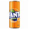 Fanta, Апельсин, Упаковка 12 шт. по 0,33 л, Фанта, Вода солодка, з натуральним соком, ж/б